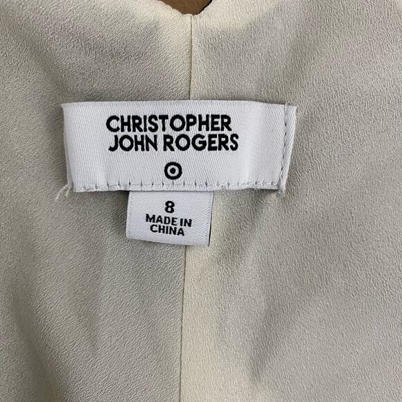 Christopher John Rogers for Target Size 8 Chevron Chiffon Maxi Dress - Picture 4 of 5